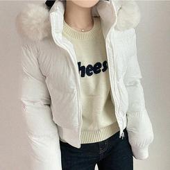 モコモコウインターダウンジャンパー WHITE