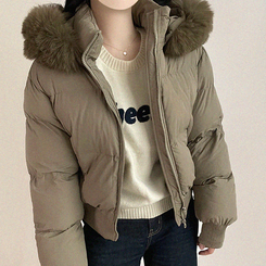 モコモコウインターダウンジャンパー BEIGE