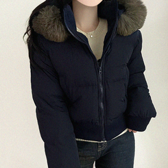 モコモコウインターダウンジャンパー NAVY