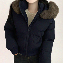 モコモコウインターダウンジャンパー NAVY