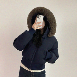 モコモコウインターダウンジャンパー NAVY