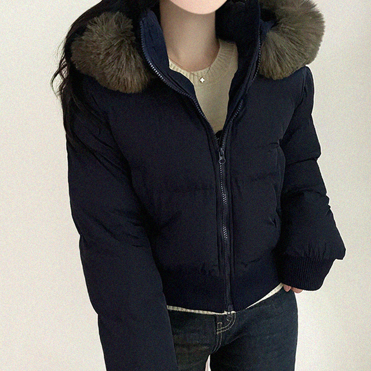 モコモコウインターダウンジャンパー NAVY