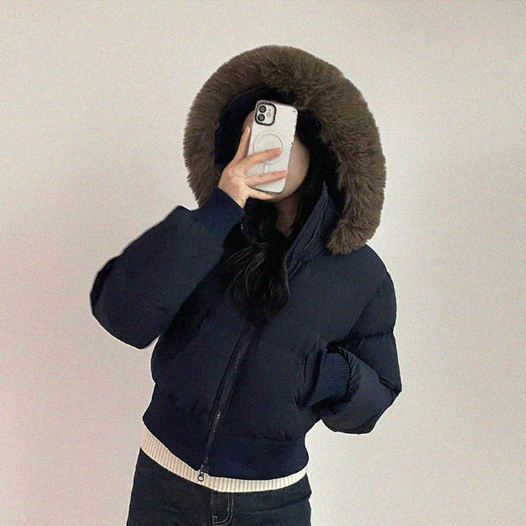 モコモコウインターダウンジャンパー NAVY