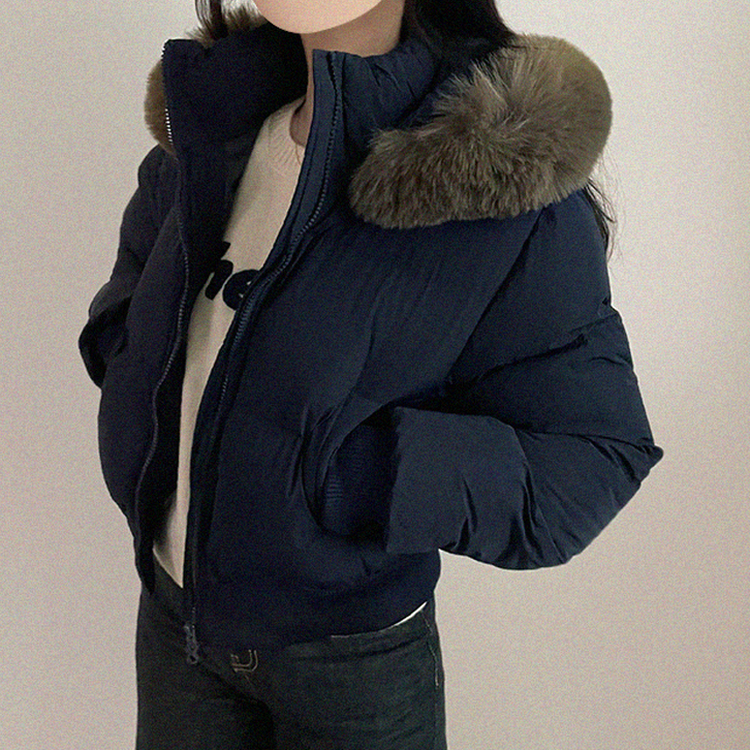 モコモコウインターダウンジャンパー NAVY