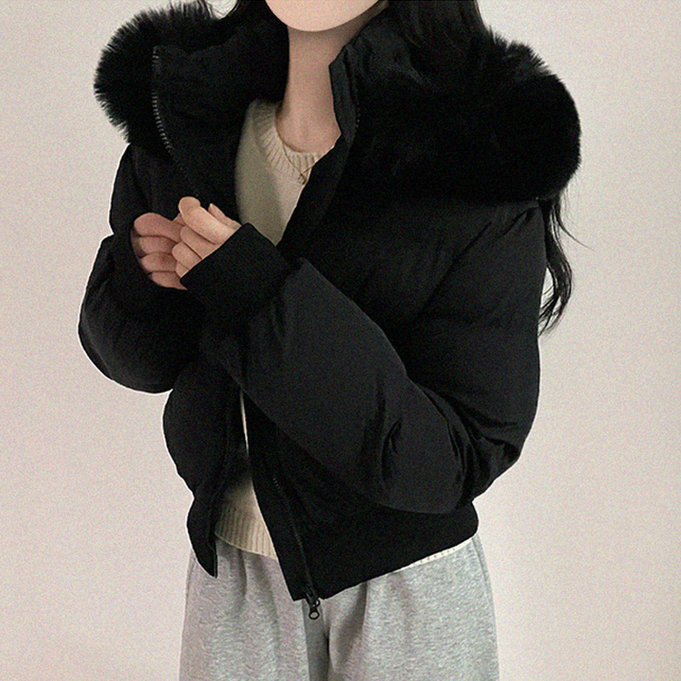 モコモコウインターダウンジャンパー BLACK