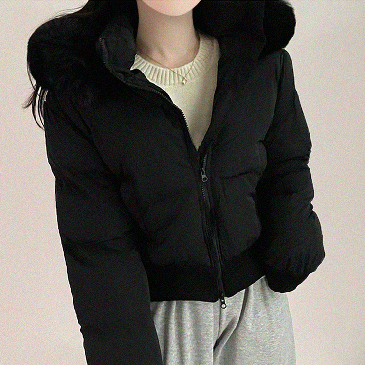 モコモコウインターダウンジャンパー BLACK