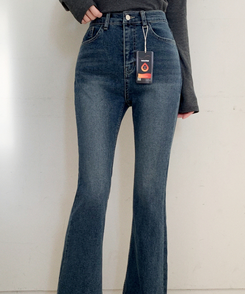（自社製作／裏起毛／S～L展開／美脚シルエット）   Day Jeans No.73 ウォッシュ ブーツカットデニム VINTAGE BLUE