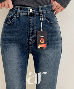 （自社製作／裏起毛／S～L展開／美脚シルエット）   Day Jeans No.73 ウォッシュ ブーツカットデニム VINTAGE BLUE