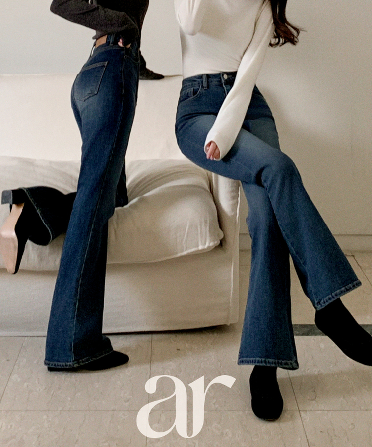 （自社製作／裏起毛／S～L展開／美脚シルエット）   Day Jeans No.73 ウォッシュ ブーツカットデニム VINTAGE BLUE