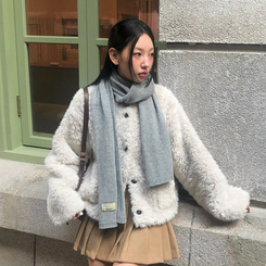 スティーブンウールマフラー(5color) GREY