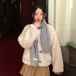 スティーブンウールマフラー(5color) GREY