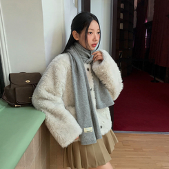 スティーブンウールマフラー(5color) GREY