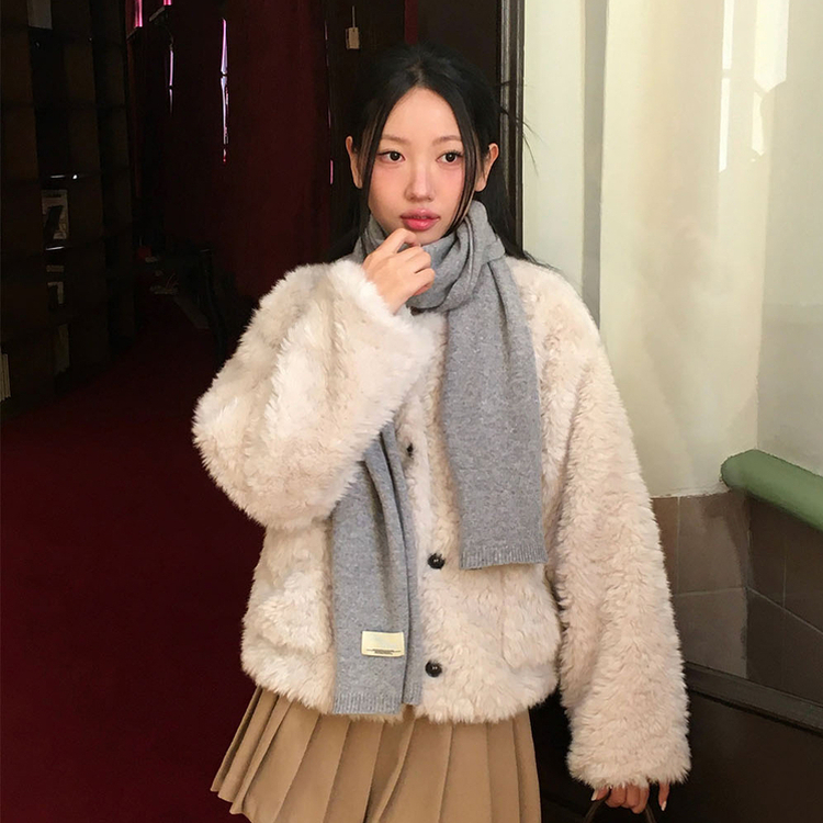 スティーブンウールマフラー(5color) GREY