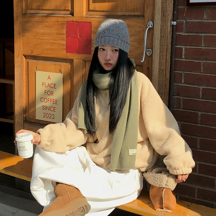 スティーブンウールマフラー(5color) OLIVE