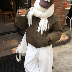 ラグランショートダウン BROWN