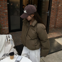 ラグランショートダウン BROWN