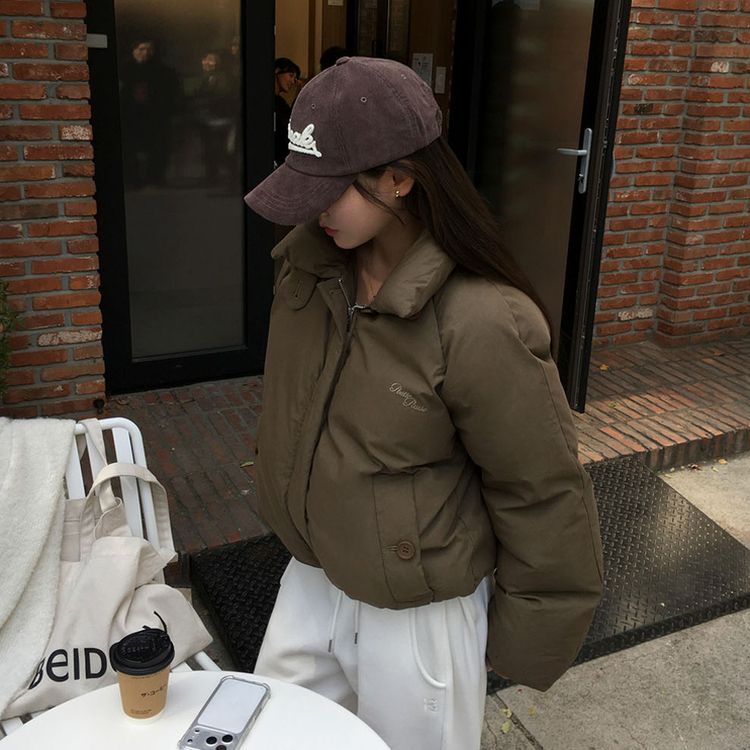 ラグランショートダウン BROWN