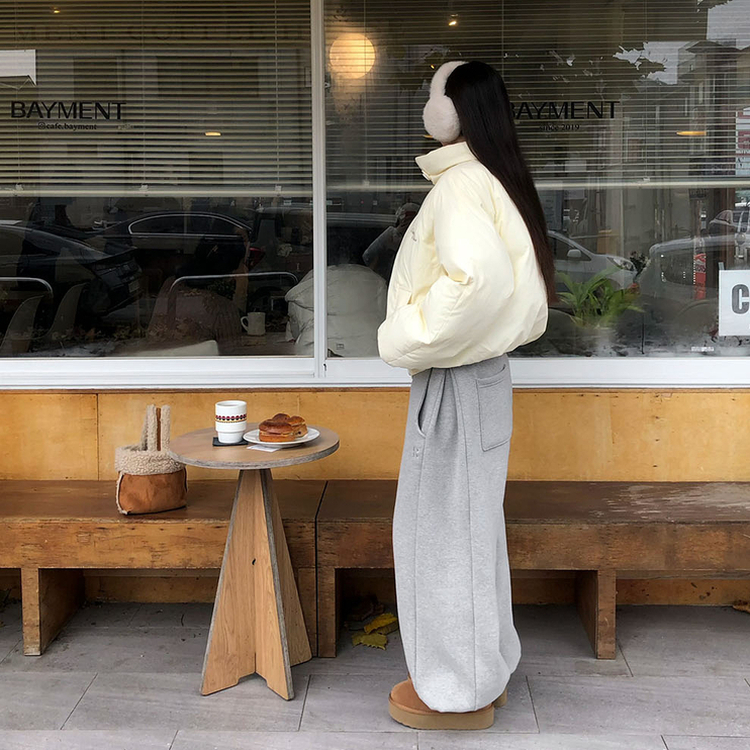 ラグランショートダウン IVORY