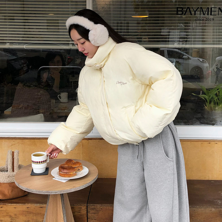 ラグランショートダウン IVORY