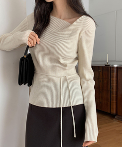 ウールオフショルダーニット CREAM