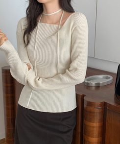 ウールオフショルダーニット CREAM