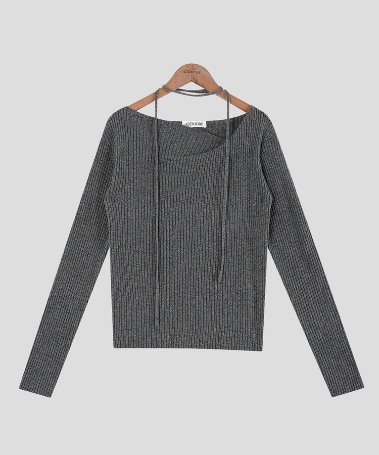 ウールオフショルダーニット