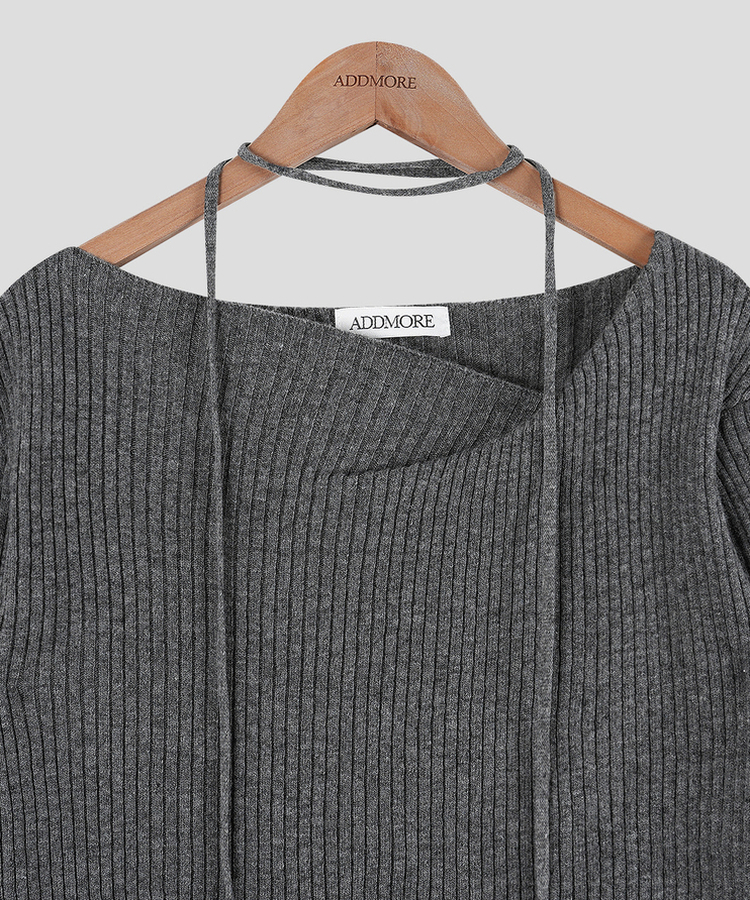 ウールオフショルダーニット