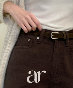 (MADE / 発熱裏起毛 / S〜L / ちょうどいいシルエット)   Day Jeans No.72 ベロアコットン セミワイドパンツ   BROWN