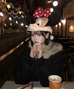 후드 퍼 누빔 패딩 점퍼 안감기모 블랙