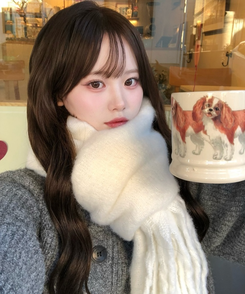 데일리 베이직 머플러 아이보리