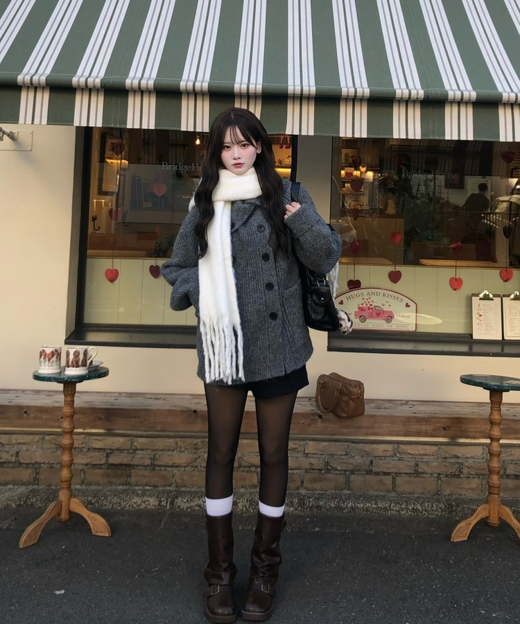 데일리 베이직 머플러 아이보리