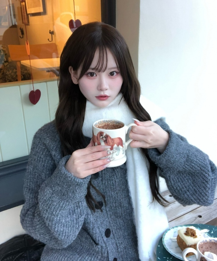 데일리 베이직 머플러 아이보리