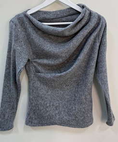 シャーリングドレープオフニット(5color)