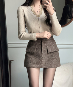 ファーミニスカート BROWN