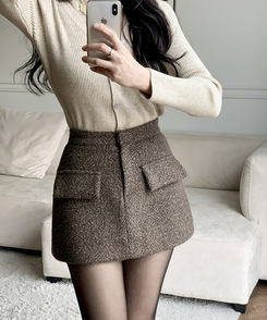 ファーミニスカート BROWN