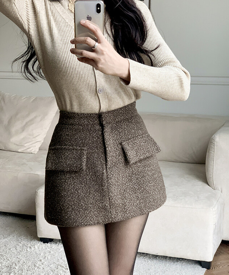 ファーミニスカート BROWN