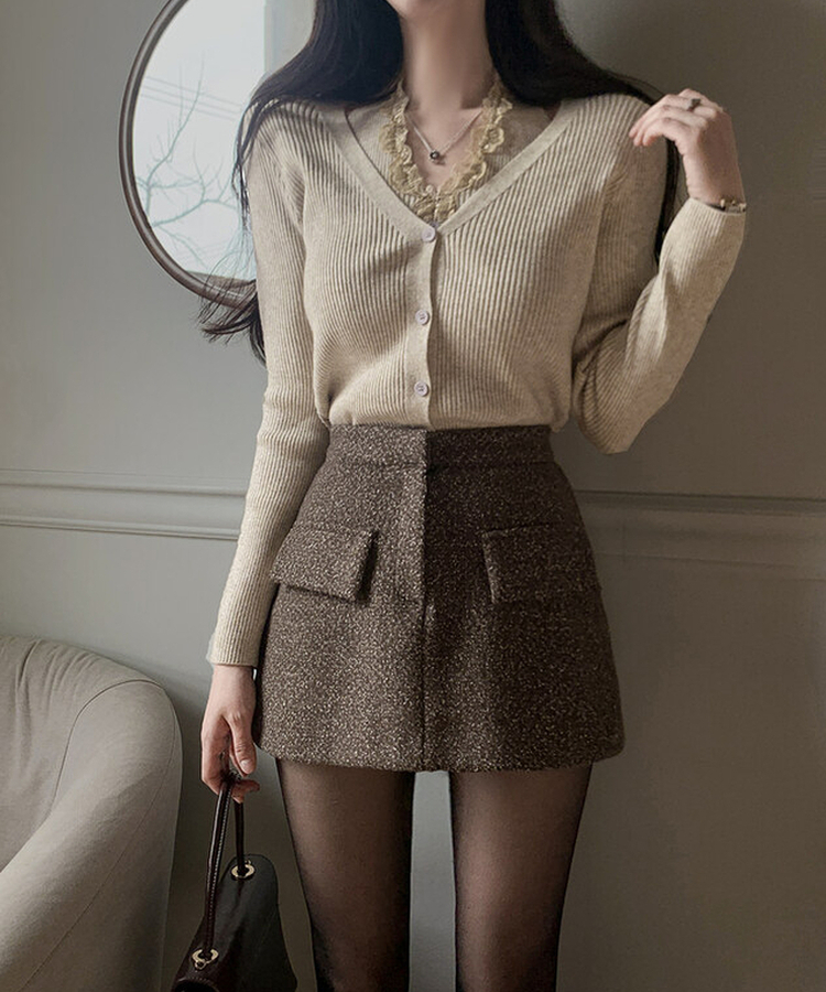 ファーミニスカート BROWN