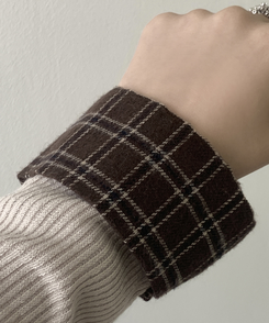 チェックシャツレイヤードブラウス BEIGE