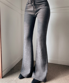 【起毛】ブーツカットロングパンツ CHARCOAL