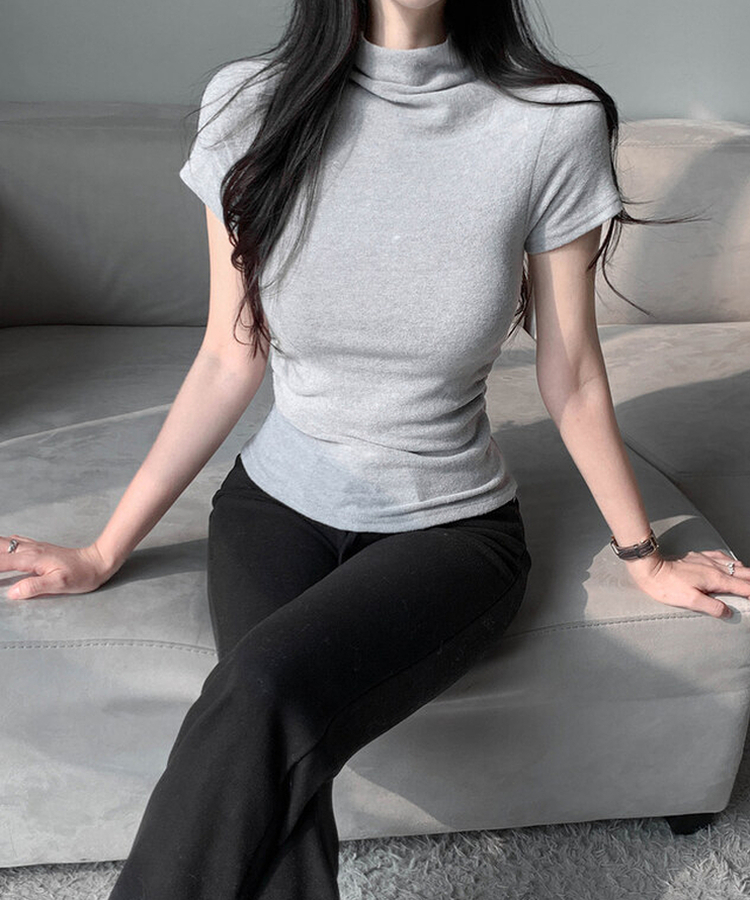 【起毛】ブーツカットロングパンツ BLACK