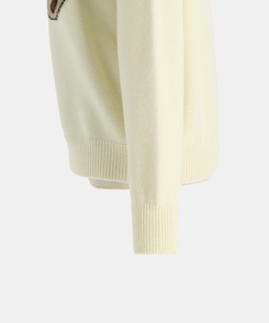 ベアーラウンドネックニット