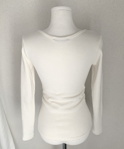 【起毛】サイドシャーリングラウンド長袖Tシャツ(6color)