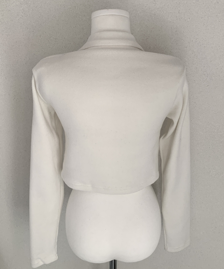 【タイ付き】ドレープブラウス長袖Tシャツ