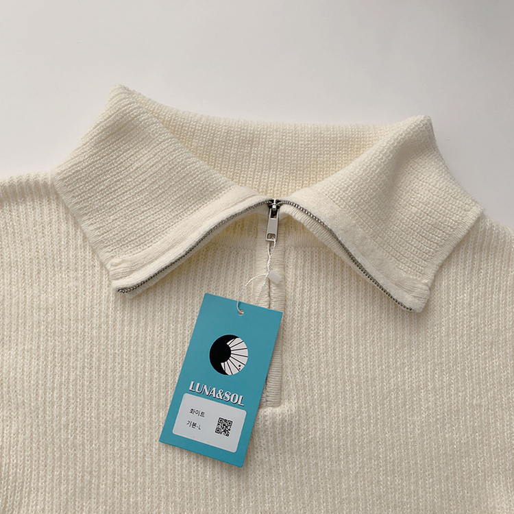 ビッグカラーアノラックワッぺンニット(6color)