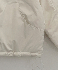 ハイネックダブルフードダウンジャンパー