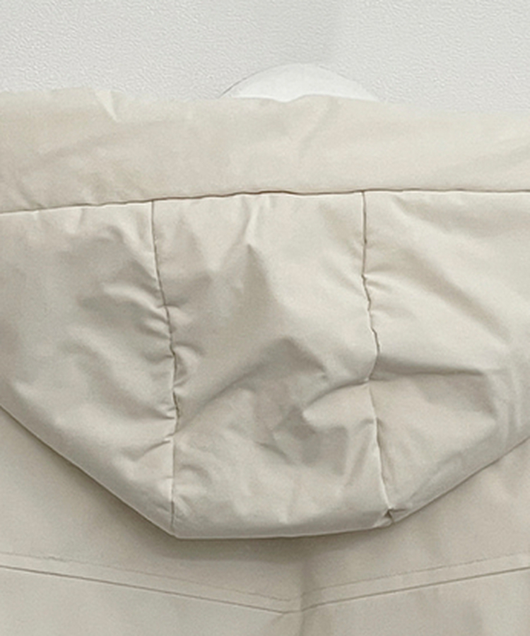 ハイネックダブルフードダウンジャンパー