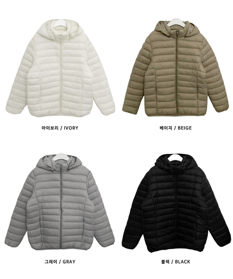 【フード着脱可能】軽量ハイネックダウンジャンパー