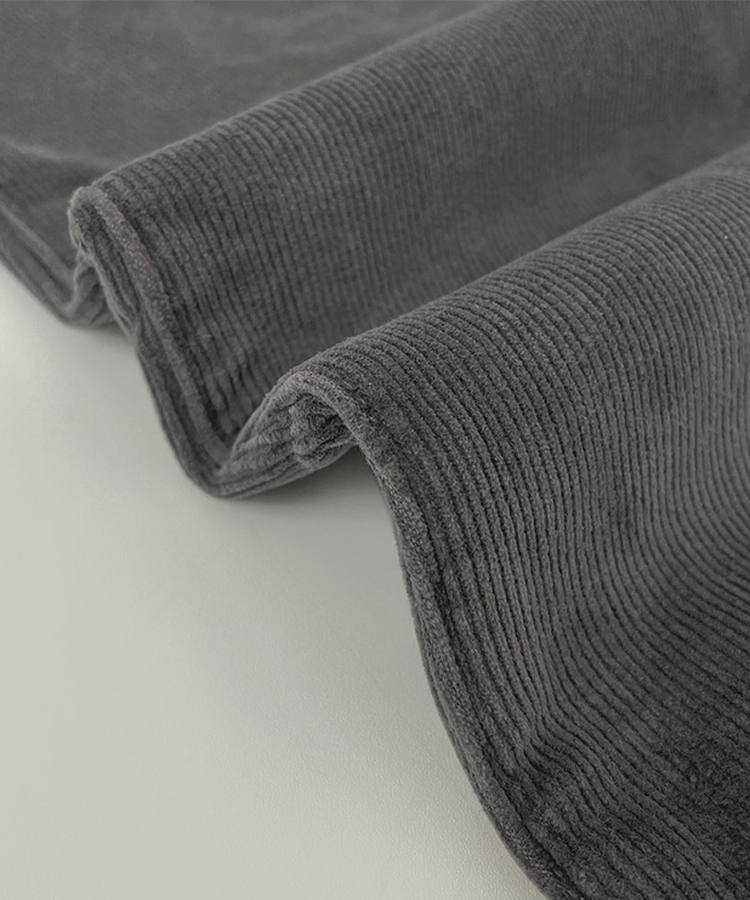 【丈別】【起毛】ベルベットコーデュロイブーツカットスパンパンツ