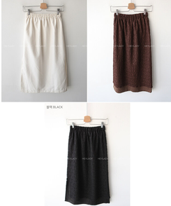 レースレイヤードロングスカート