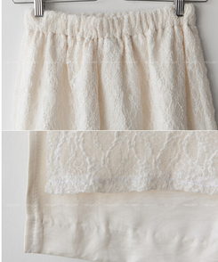 レースレイヤードロングスカート